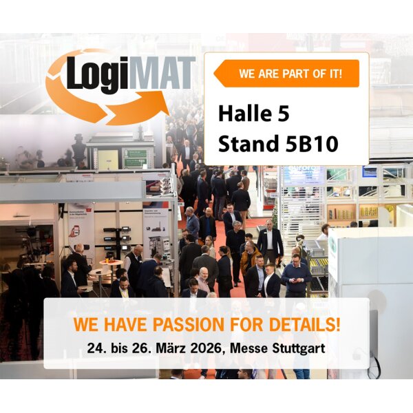 LogiMAT 2026 in Stuttgart (24. - 26. März): Visual Management live erleben – Halle 5, Stand 5B10  - LogiMAT 2026 in Stuttgart (24. - 26. März): Visual Management live erleben – Halle 5, Stand 5B10 