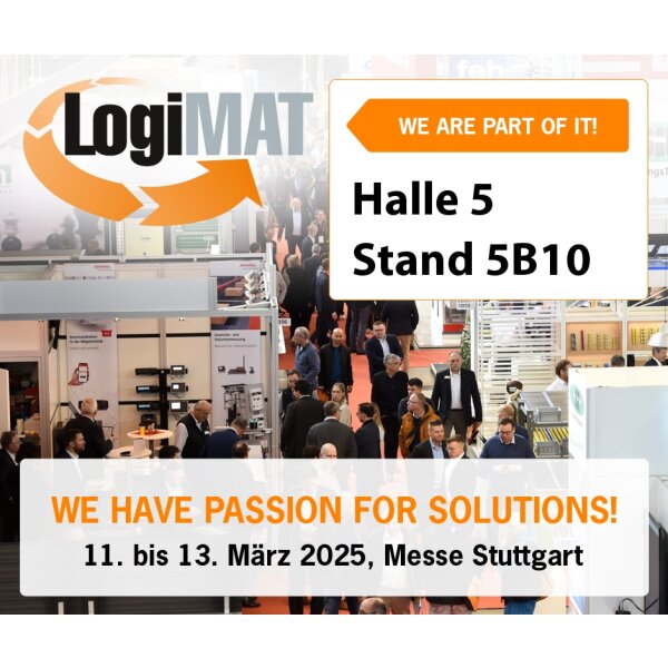 Besuchen Sie uns auf der LogiMAT 2025 – Stand 5B10 in Halle 5 - Besuchen Sie uns auf der LogiMAT 2025 – Stand 5B10 in Halle 5 