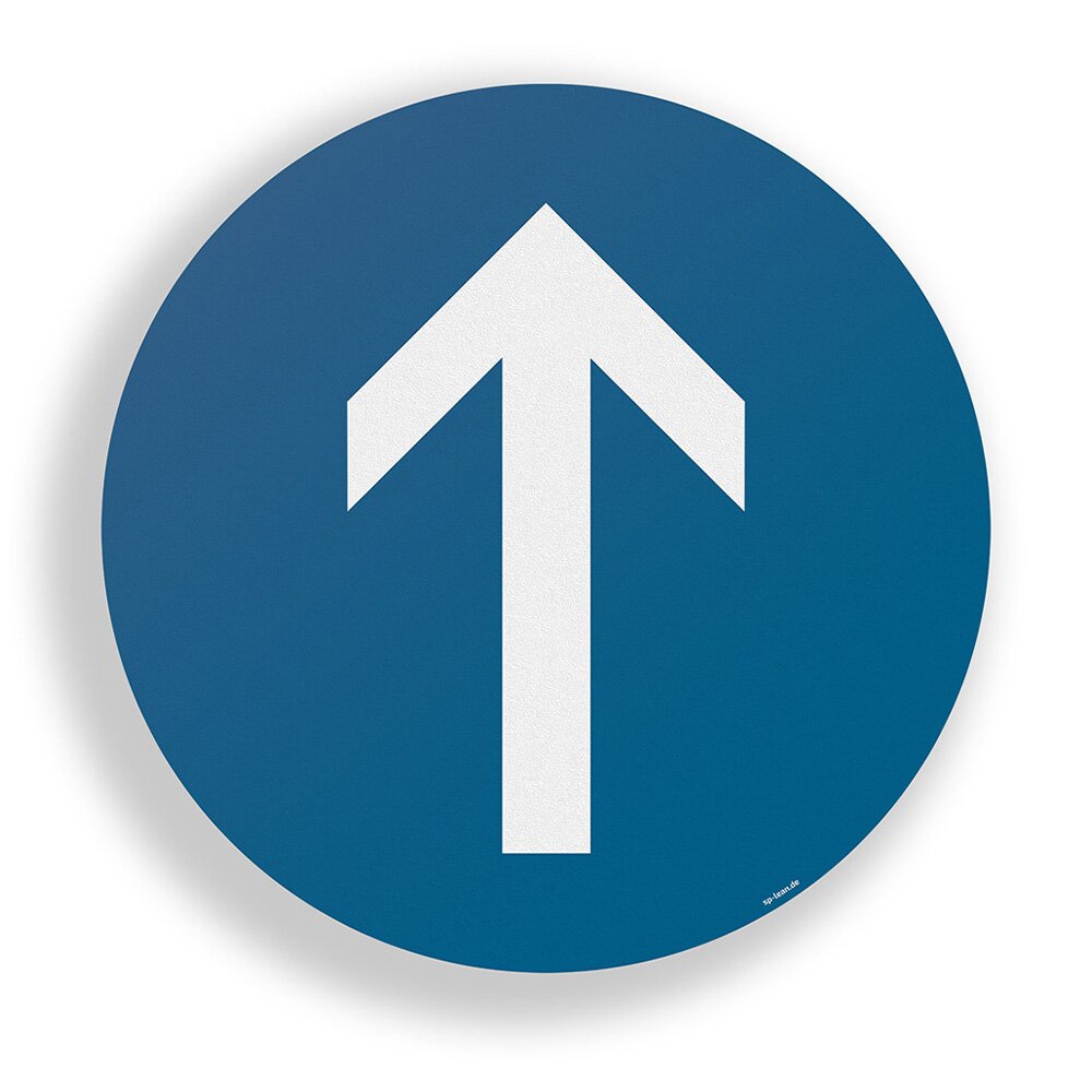 splean Infloorma Pro Bodenschild vorgeschriebene Fahrtrichtung