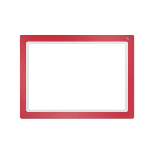 5 Stk. | Dokumentenhalter magnetisch | Rahmen | DIN A4 | rot
