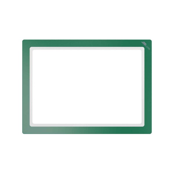 5 Stk. | Dokumentenhalter magnetisch | Rahmen | DIN A4 | grün
