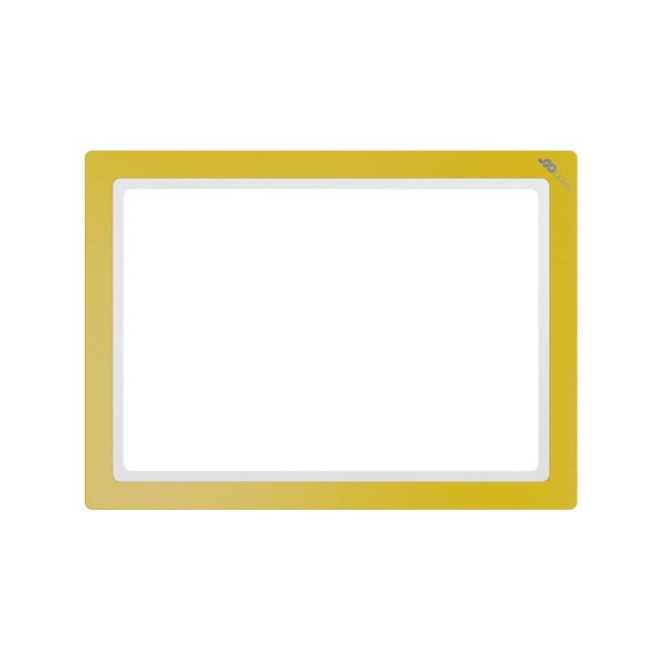 5 Stk | Dokumentenhalter magnetisch | Rahmen | DIN A4 | gelb
