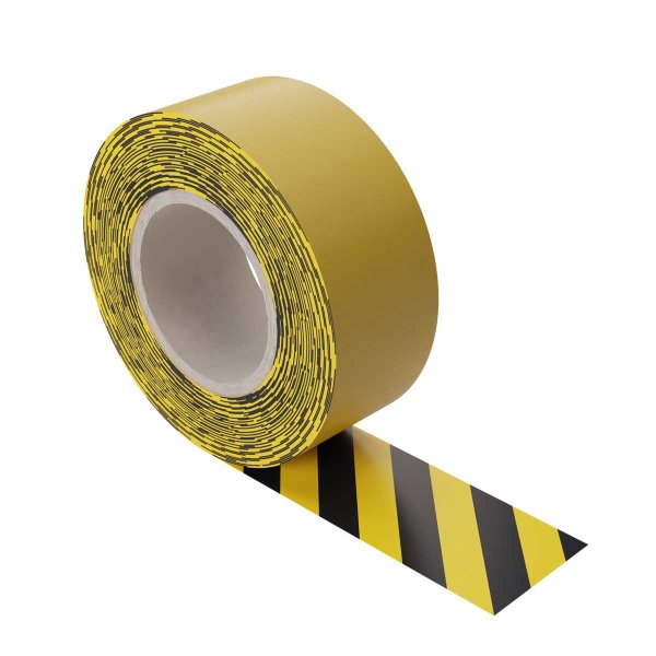 50 m | INFLOORMA PRO | 100 mm | Bodenmarkierungsband | schwarz/gelb