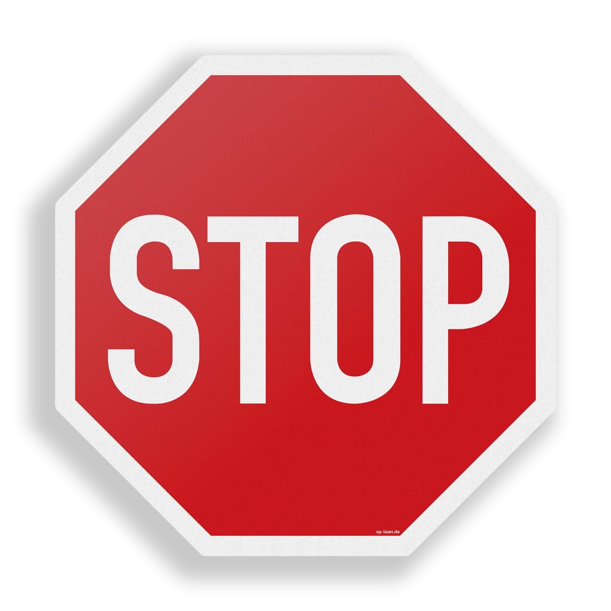 INFLOORMA PRO Bodenschild 600 Mm - STOP Verkehrsschild Für Industrieböden