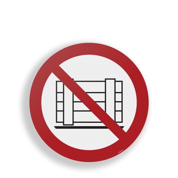 1 Stk. | INFLOORMA PRO | 400 mm | Bodenschild | P023 - Abstellen oder Lagern verboten