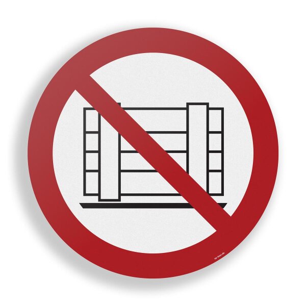 1 Stk. | INFLOORMA PRO | 600 mm | Bodenschild | P023 - Abstellen oder Lagern verboten