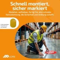 1 Stk. | INFLOORMA PRO | 400 mm | Bodenschild | W014 - Warnung vor Flurförderzeugen