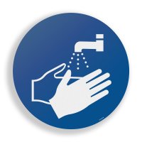 INFLOORMA PRO | Bodenschild | M011 - Hände waschen