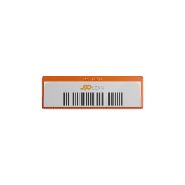 25 Stk. | Etikettenhalter SINGLE | 107x35 mm | orange | mit 1 Magnetstreifen