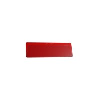 25 Stk. | Etikettenhalter SINGLE | 107x35 mm | rot | mit 1 Selbstklebestreifen