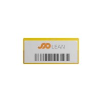 25 Stk. | Etikettenhalter SINGLE | 107x50 mm | gelb | mit...