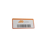 25 Stk. | Etikettenhalter SINGLE | 107x50 mm | orange |  mit 1 Magnetstreifen