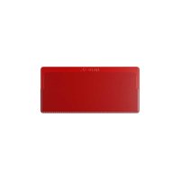 25 Stk. | Etikettenhalter SINGLE | 107x50 mm | rot | mit 1 Selbstklebestreifen