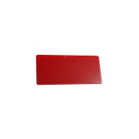 25 Stk. | Etikettenhalter SINGLE | 107x50 mm | rot | mit 1 Selbstklebestreifen