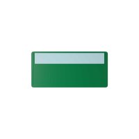 25 Stk. | Etikettenhalter SINGLE | 107x50 mm | grün...