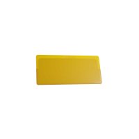 25 Stk. | Etikettenhalter SINGLE | 107x50 mm | gelb | mit 1 Selbstklebestreifen