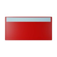 25 Stk. | Etikettenhalter SINGLE | 160x80 mm | rot | mit...