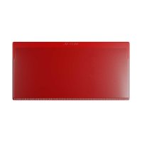 25 Stk. | Etikettenhalter SINGLE | 160x80 mm | rot | mit 1 Selbstklebestreifen