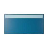 25 Stk. | Etikettenhalter SINGLE | 160x80 mm | dunkelblau...