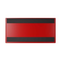 25 Stk. | Etikettenhalter SINGLE | 160x80 mm | rot | mit...