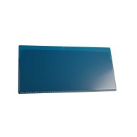 25 Stk. | Etikettenhalter SINGLE | 160x80 mm | dunkelblau | mit 2 Magnetstreifen