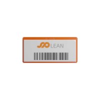 25 Stk. | Etikettenhalter DOUBLE | 107x50 mm | orange |...