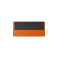 25 Stk. | Etikettenhalter DOUBLE | 107x50 mm | orange |...
