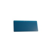 25 Stk. | Etikettenhalter DOUBLE | 107x50 mm | dunkelblau | mit 1 Selbstklebestreifen