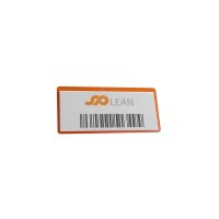 25 Stk. | Etikettenhalter DOUBLE | 107x50 mm | orange | mit 1 Selbstklebestreifen