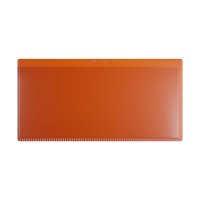 25 Stk. | Etikettenhalter DOUBLE | 160x80 mm | orange | mit 1 Magnetstreifen