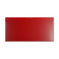 25 Stk. | Etikettenhalter DOUBLE | 160x80 mm | rot | mit 1 Selbstklebestreifen