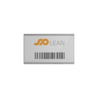 25 Stk. | Etikettenhalter TWIN | 100x60 mm | hellgrau | mit 1 Magnetstreifen