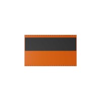 25 Stk. | Etikettenhalter TWIN | 100x60 mm | orange | mit 1 Magnetstreifen