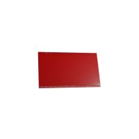 25 Stk. | Etikettenhalter TWIN | 100x60 mm | rot | mit 1 Magnetstreifen