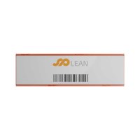 25 Stk. | Etikettenhalter TWIN | 200x60 mm | orange | mit...