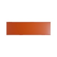 25 Stk. | Etikettenhalter TWIN | 200x60 mm | orange | mit 1 Magnetstreifen