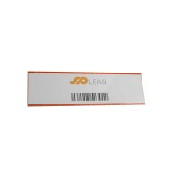 25 Stk. | Etikettenhalter TWIN | 200x60 mm | orange | mit 1 Magnetstreifen