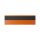 25 Stk. | Etikettenhalter TWIN | 200x60 mm | orange | mit 1 Magnetstreifen