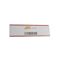 25 Stk. | Etikettenhalter TWIN | 200x60 mm | rot | mit 1 Magnetstreifen