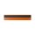 25 Stk. | Etikettenhalter TWIN | 300x60 mm | orange | mit 1 Magnetstreifen