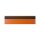 25 Stk. | Etikettenhalter TWIN | 300x80 mm | orange | mit 1 Magnetstreifen