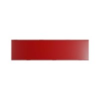 25 Stk. | Etikettenhalter TWIN | 300x80 mm | rot | mit 1 Magnetstreifen