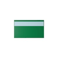 25 Stk. | Etikettenhalter TWIN | 100x60 mm | grün | mit 1 Selbstklebestreifen