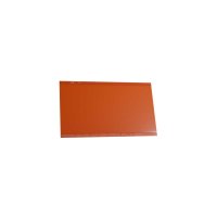 25 Stk. | Etikettenhalter TWIN | 100x60 mm | orange | mit 1 Selbstklebestreifen