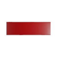 25 Stk. | Etikettenhalter TWIN | 200x60 mm | rot | mit 1 Selbstklebestreifen