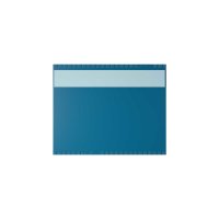 25 Stk. | Etikettenhalter TWIN | 100x80 mm | dunkelblau | mit 1 Selbstklebestreifen