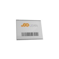 25 Stk. | Etikettenhalter TWIN | 100x80 mm | hellgrau | mit 1 Selbstklebestreifen