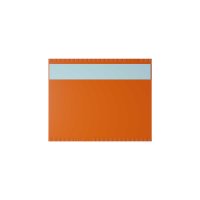 25 Stk. | Etikettenhalter TWIN | 100x80 mm | orange | mit...