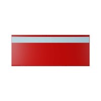 25 Stk. | Etikettenhalter TWIN | 200x80 mm | rot | mit 1...