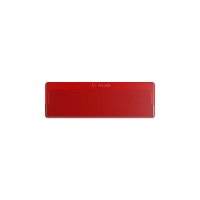 25 Stk. | Etikettenhalter SINGLE | 107x35 mm | rot | mit 1 mehrfach abl&ouml;sbaren Klebestreifen